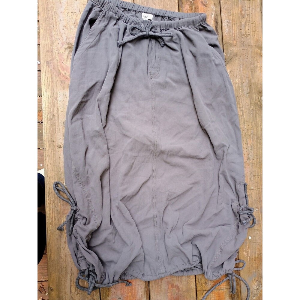 Easel Los Angeles Small Gray Parachute Balloon Skirt Y2K Gorpcore  90s Cargo